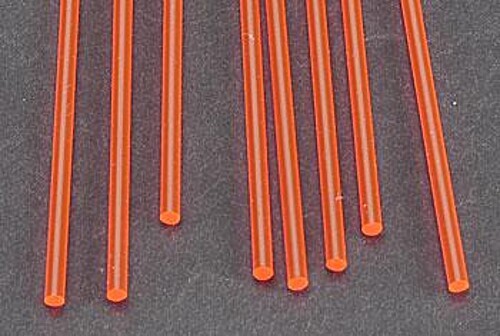 Plastruct Fluorescent Rod 3/32 (8) - Model Scratch Building Plastic Rods