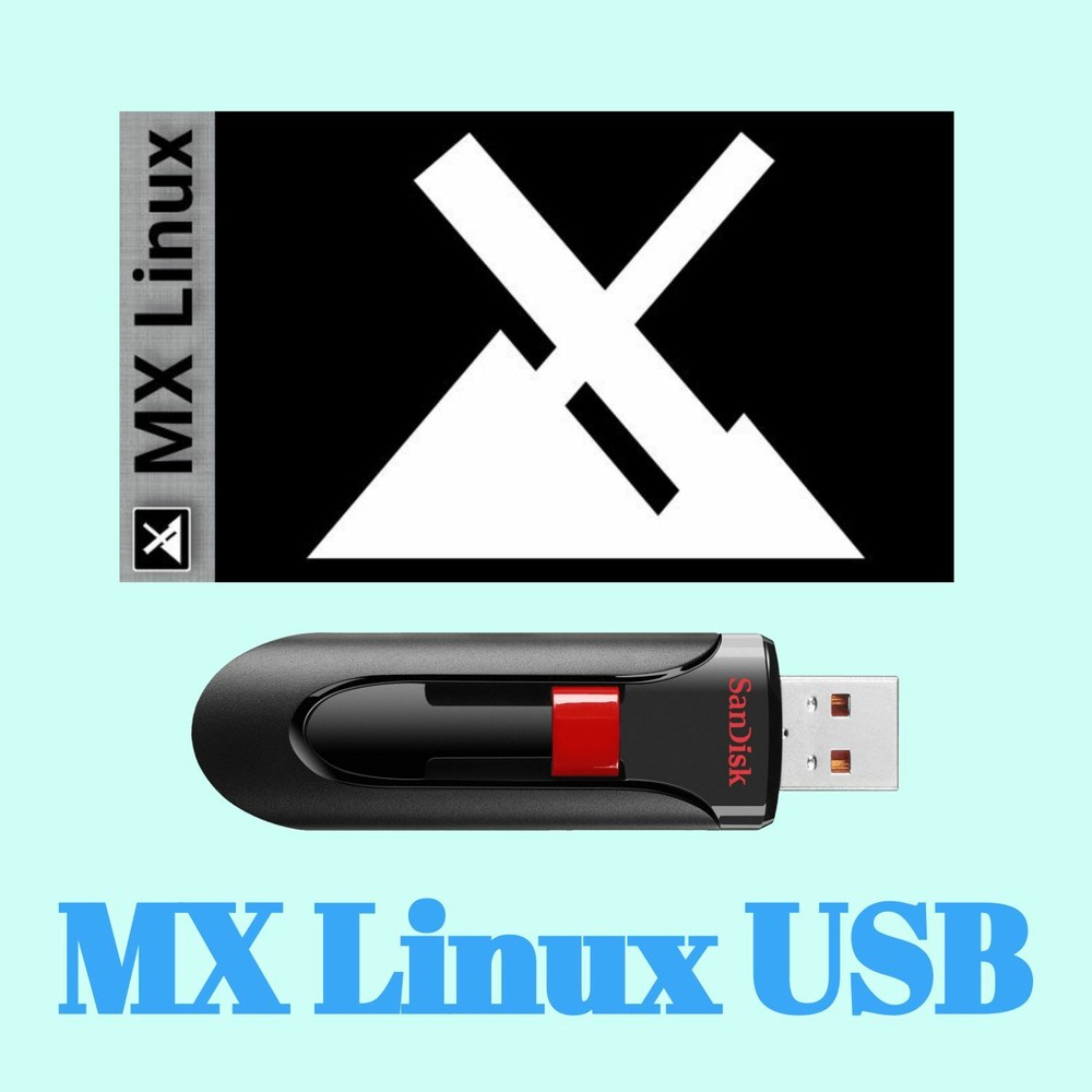 MX Linux 19 64 Bit 16 Gb 3.0 Live USB Bootable Live Install
