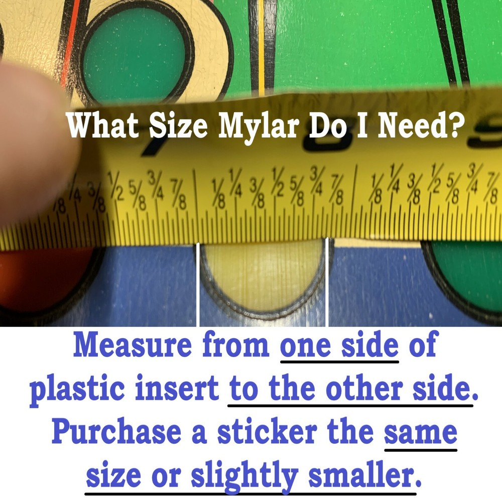 3" x 8.5" Pinball Mylar Sheet - Fix Cupped, Sinking Inserts! Protect Playfields!