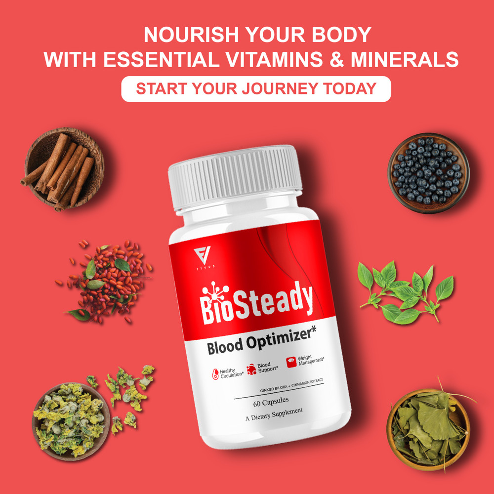 BioSteady Blood Optimizer, Bio Steady Advanced Formula (60 Capsules)