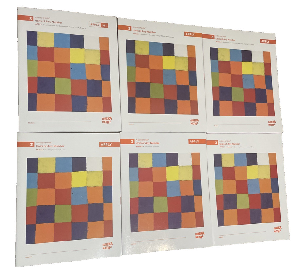 Eureka Math Squared Grade 3 All Module  APPLY NEW 6 Book Bundle- Free Shipping