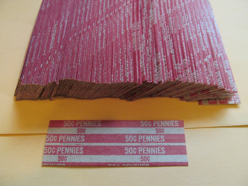200 FLAT COIN WRAPPERS "PENNY"