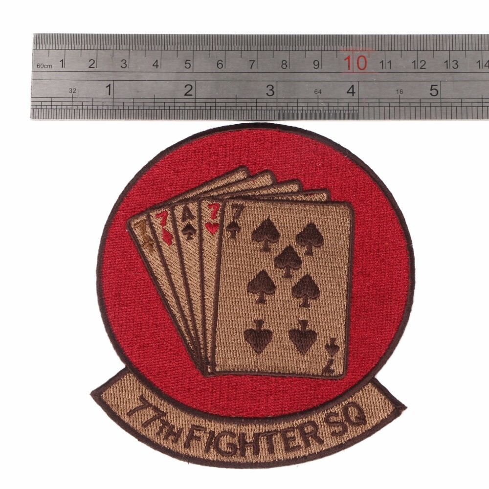 US USAF 77TH FIGHTER SQUADRON EMBROIDERED PATCH -chho981