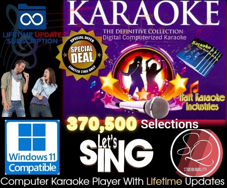 Computer Karaoke Collection -Studio Quality - Every Song Ever! New Interface