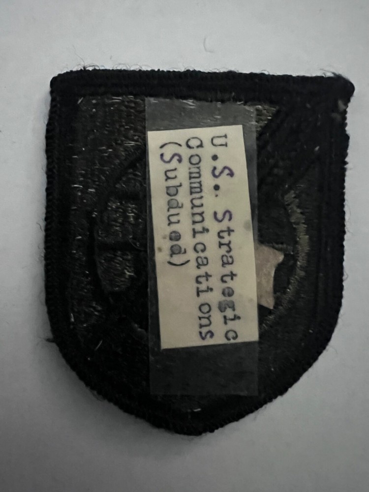 US Army Strategic Communications Command Subdued Patch