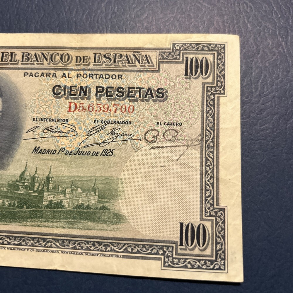 Spain- 100 Pesetas-1925