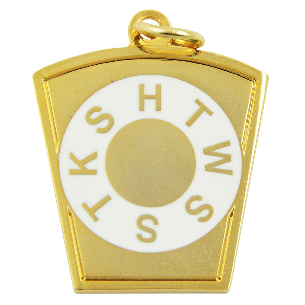 Keystone Masonic Pendant - [Gold][1 1/4'' Tall]