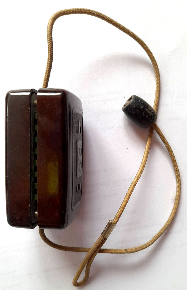 VINTAGE GERMAN RAZOR BLADE SHARPENER BAKELITE STRAP # 49.V