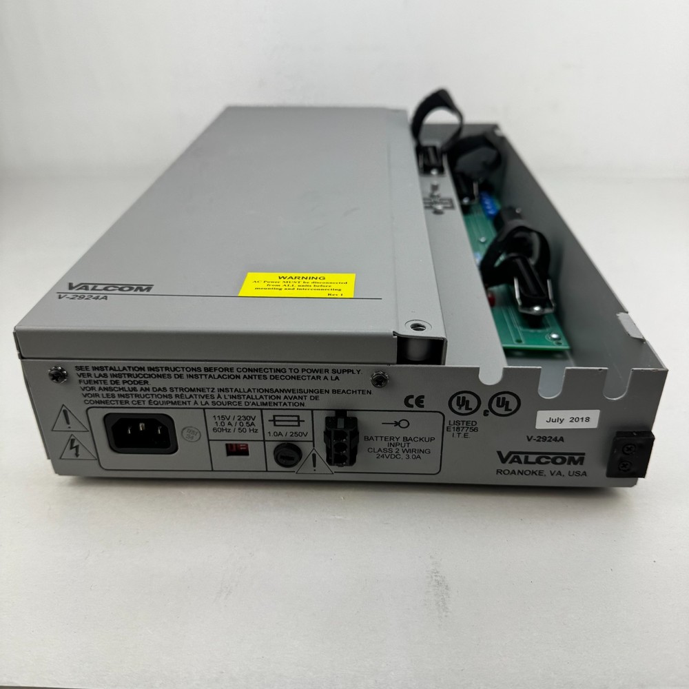 Valcom V-2924A SA-2924B Intercom Communication Controller w/ V-2928 Option Card