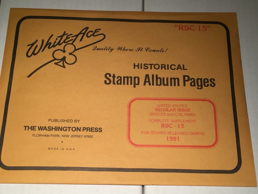 New Package White Ace Pages Regular Issues Complete 1991 RSC-15