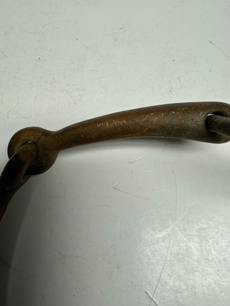 Antique snaffle riding bit Nickel