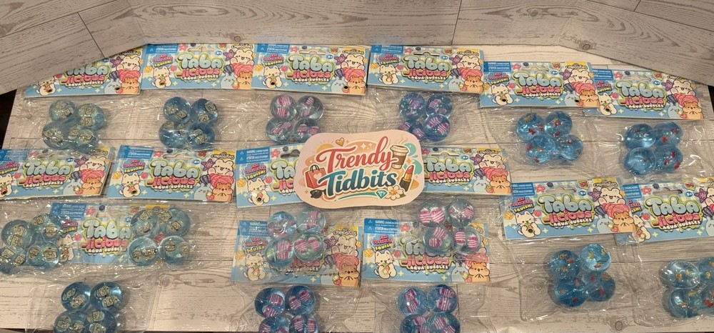 Taba-Licious Orb Curiosities AQUA BUBBLES FISH Squishy BALLS SQUISHIES BULK 15