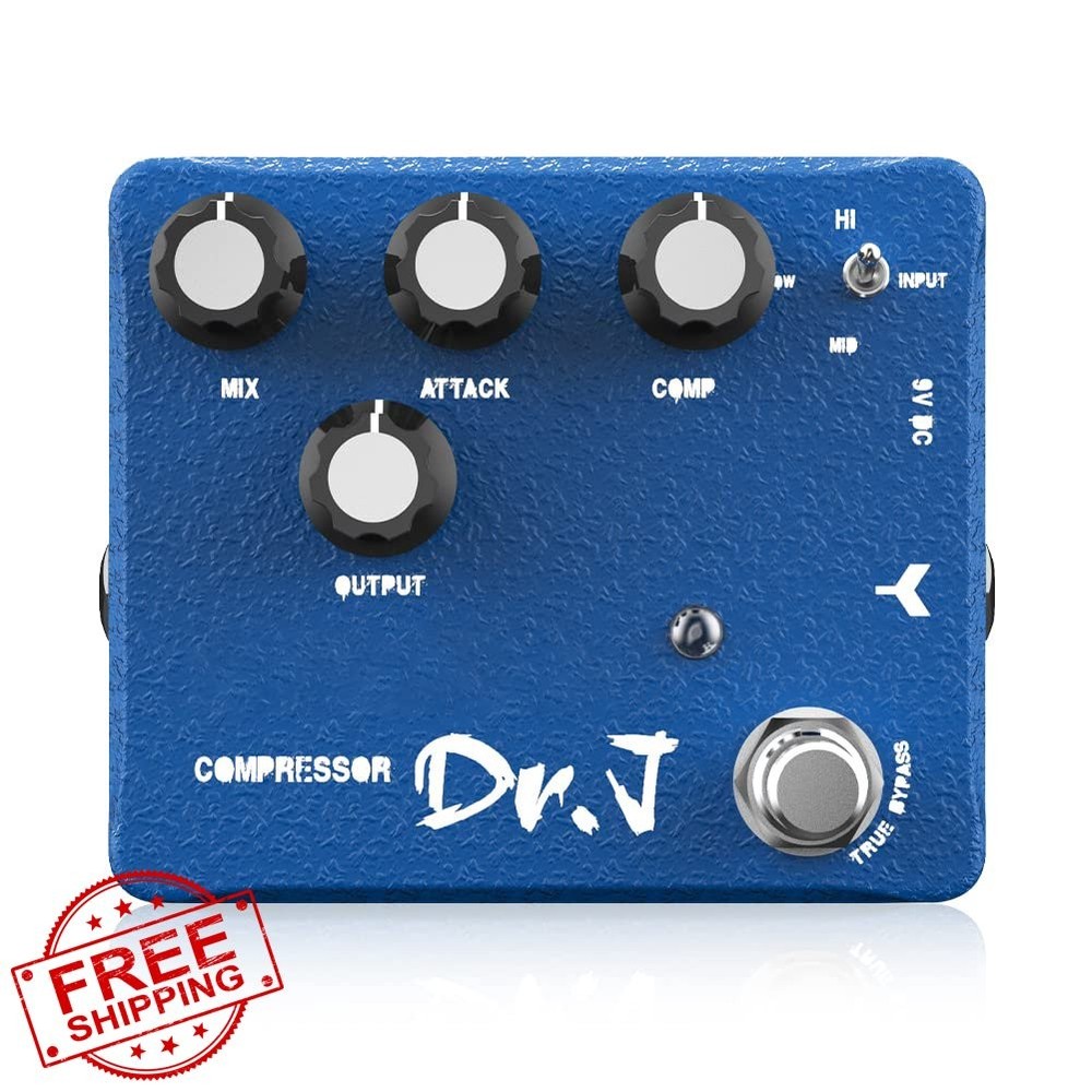 JOYO D55 Compressor Clean Boost 3 Band EQ Guitar Pedal