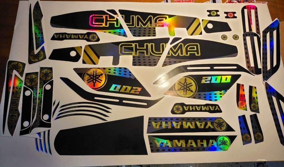 Yamaha Zuma Chuma Holographic Graphic Kit