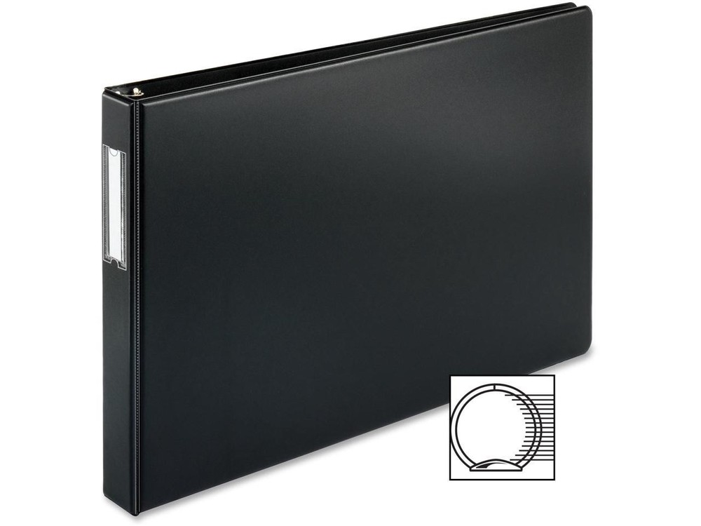 Business Source Reference Binder 11"x17" 1" Black 44100