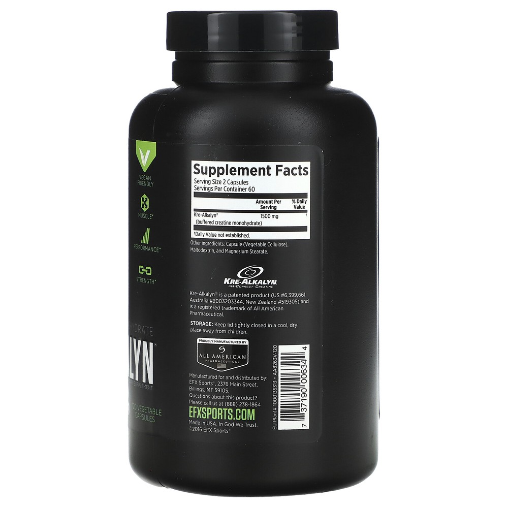 Kre-Alkalyn, 120 Vegetable Capsules