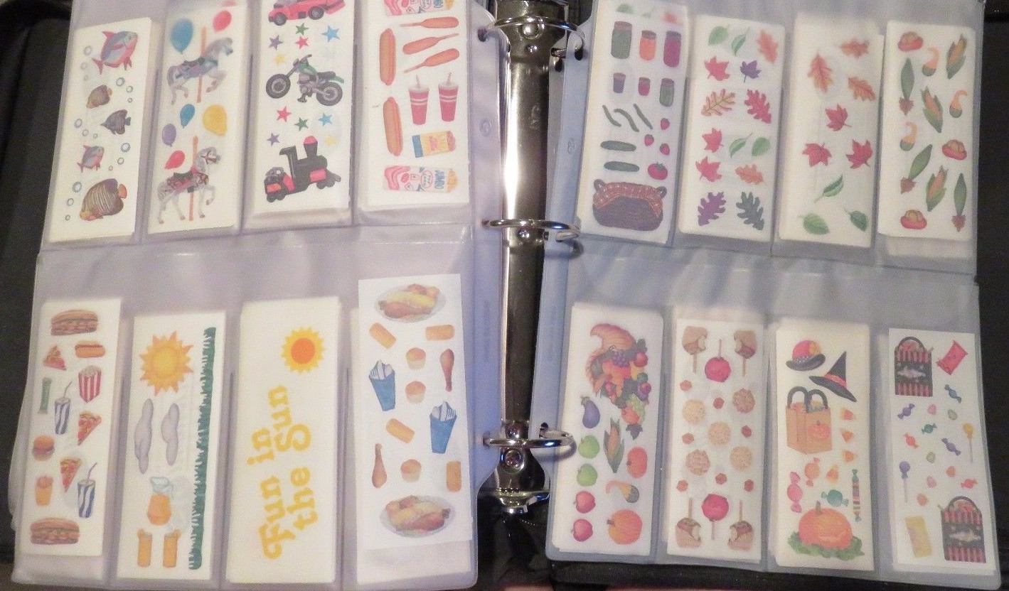 CREATIVE MEMORIES Winter, Spring, Summer, Fall SEASON Studio stickers (2" x 5")