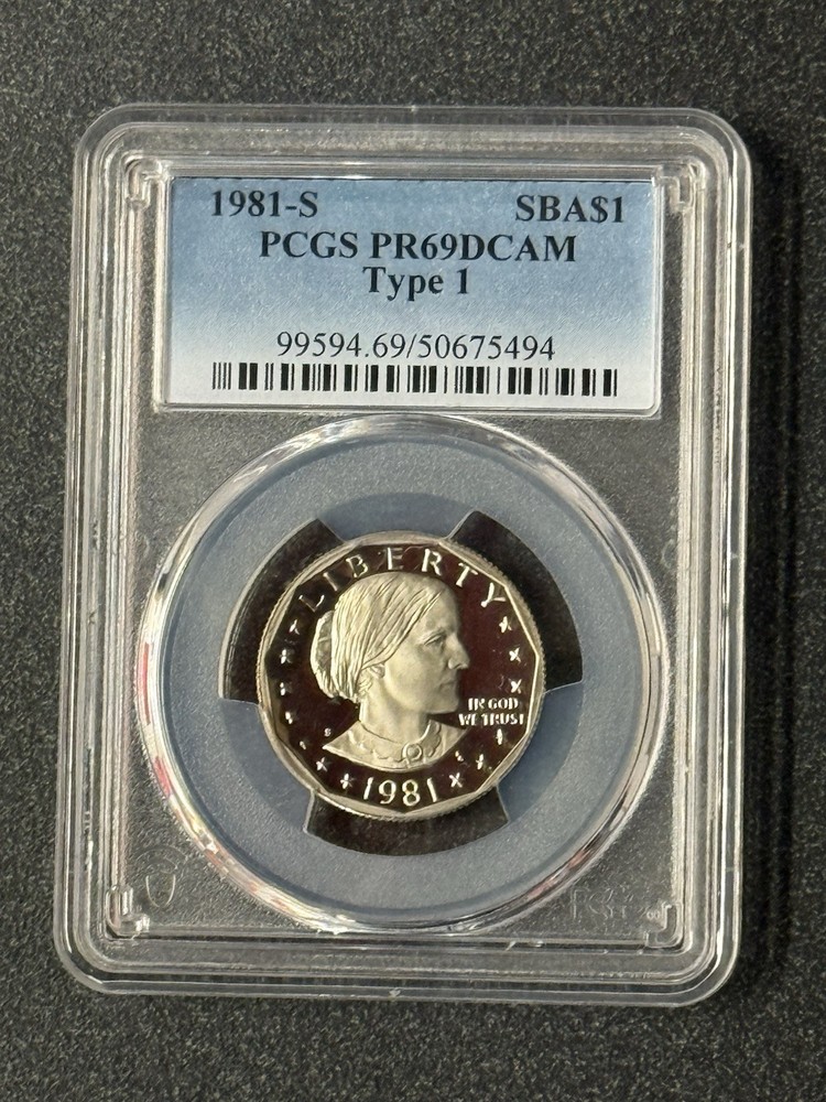 Susan B. Anthony 1981-S SBA$1 PCGS PR69DCAM type 1