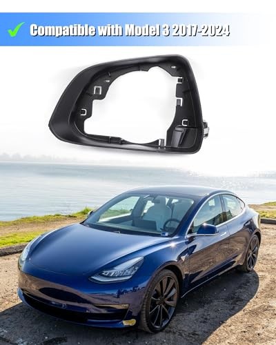 Mirror Frame, Driver Side/Left Side Mirror Cover Housing model 3 driver side