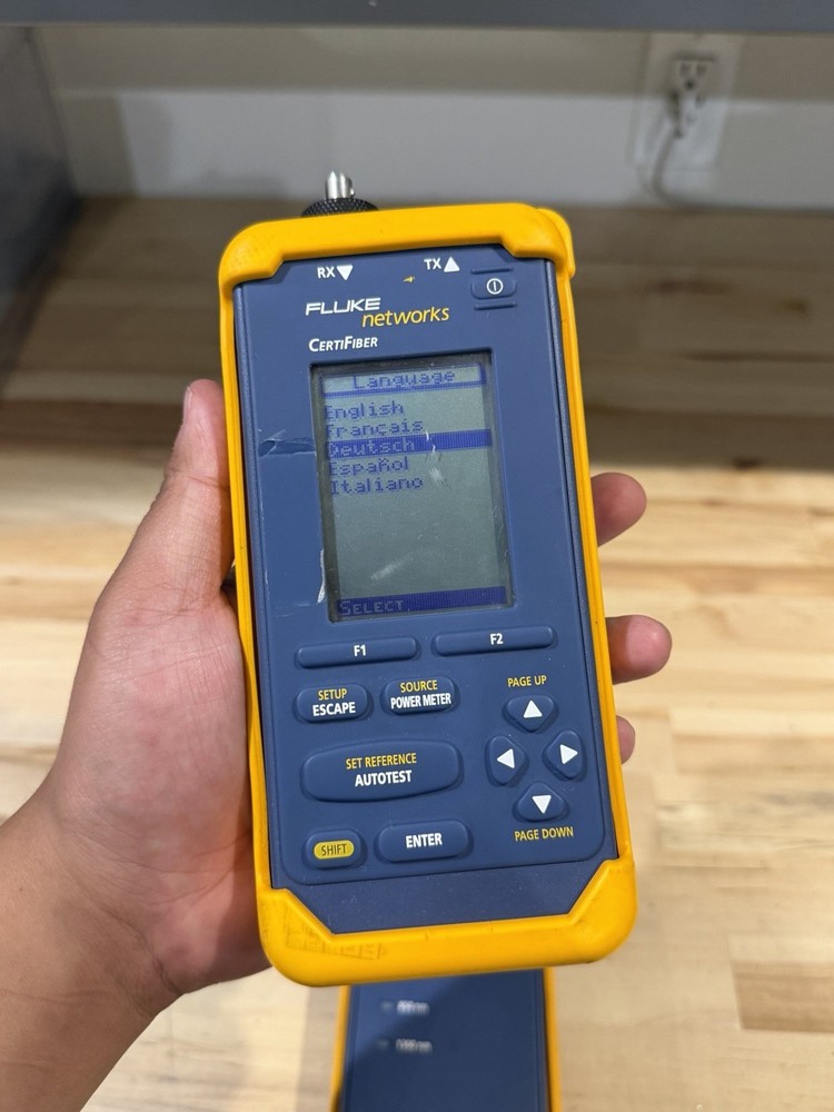 FLUKE NETWORKS CERTIFIBER ADVANCER MULTIMODE FIBER OPTIC CERTIFICATION TOOL