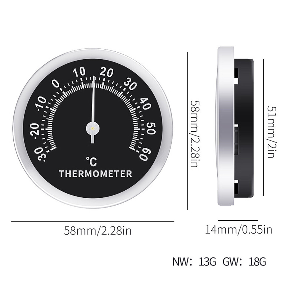 Hanging Pointer Hygrometer Round Analog Hygrometer Induction Thermometer Indoor