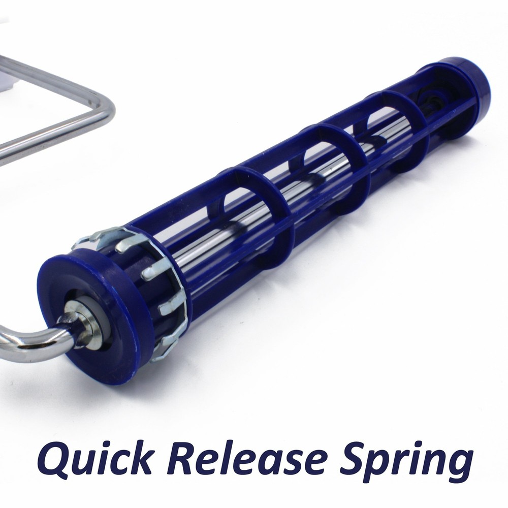 9" inch Quick Release Paint Roller Frame with Threaded Finger Grip for Ext Pole