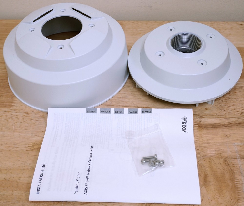 Axis 5502-321 P3343-VE Network Security Camera Mount Pendant Kit - White