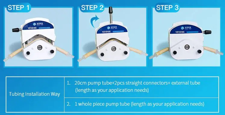 YZ2515 YZ1515 Pump Head Peristaltic Easy Loading Small Compact Structure
