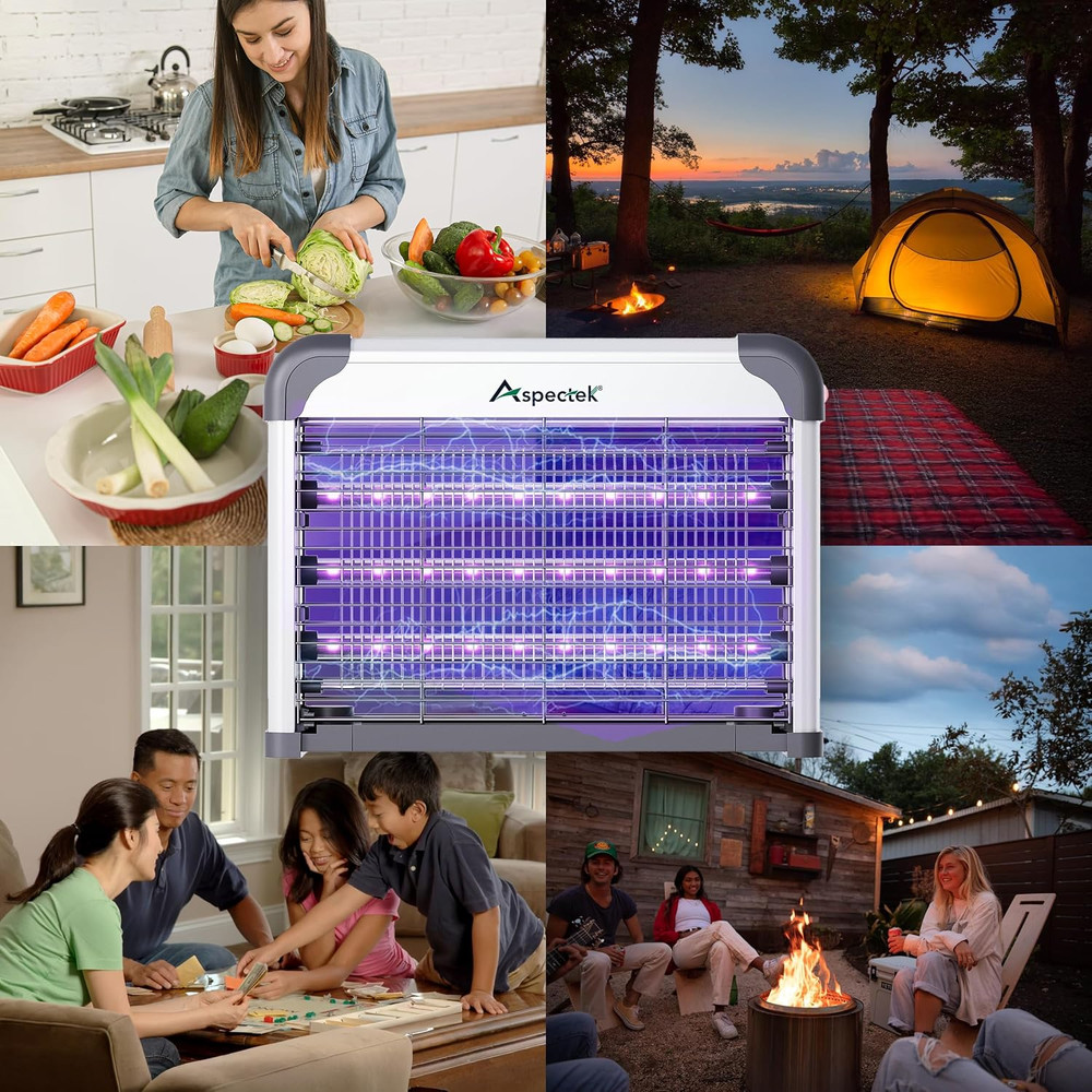LED Bug Zapper Indoor – High-Voltage Mosquito and Fly Trap, Energy-Efficient Ins