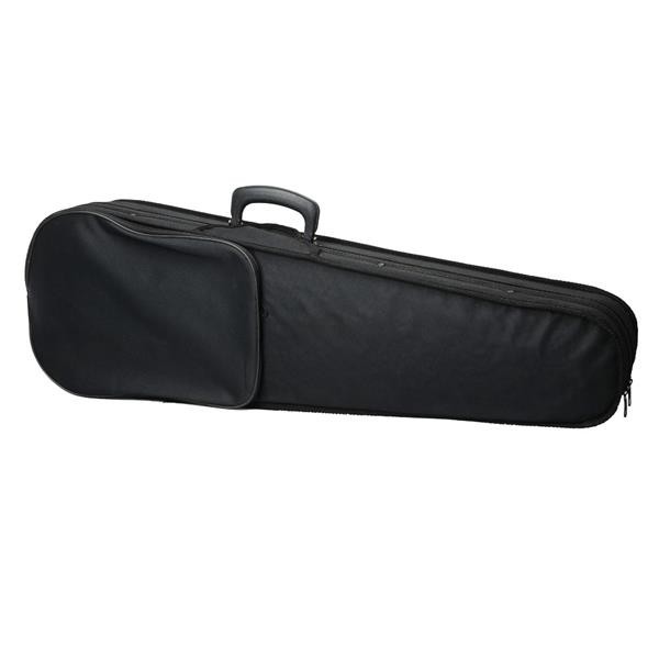 Durable Cloth Fluff Triangle Shape Case with Beige Lining for 4/4 Violin Black