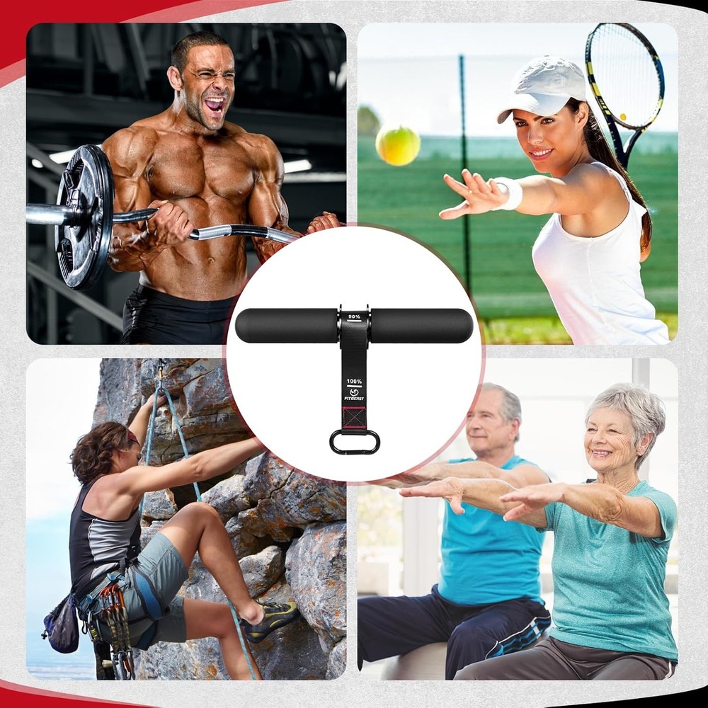 FitBeast Forearm Strengthener & Forearm Exerciser, Wrist Roller with Thicker Han