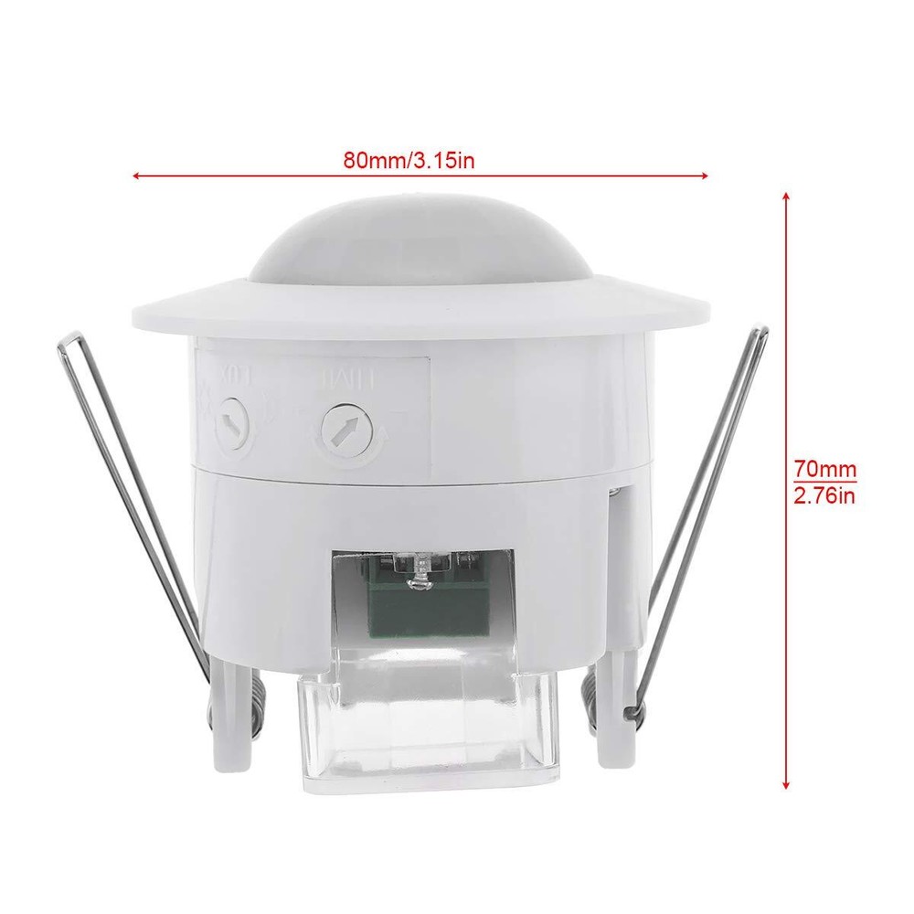 110-240V Infrared Motion Sensor Switch Recessed PIR Ceiling Motion Sensor Det...