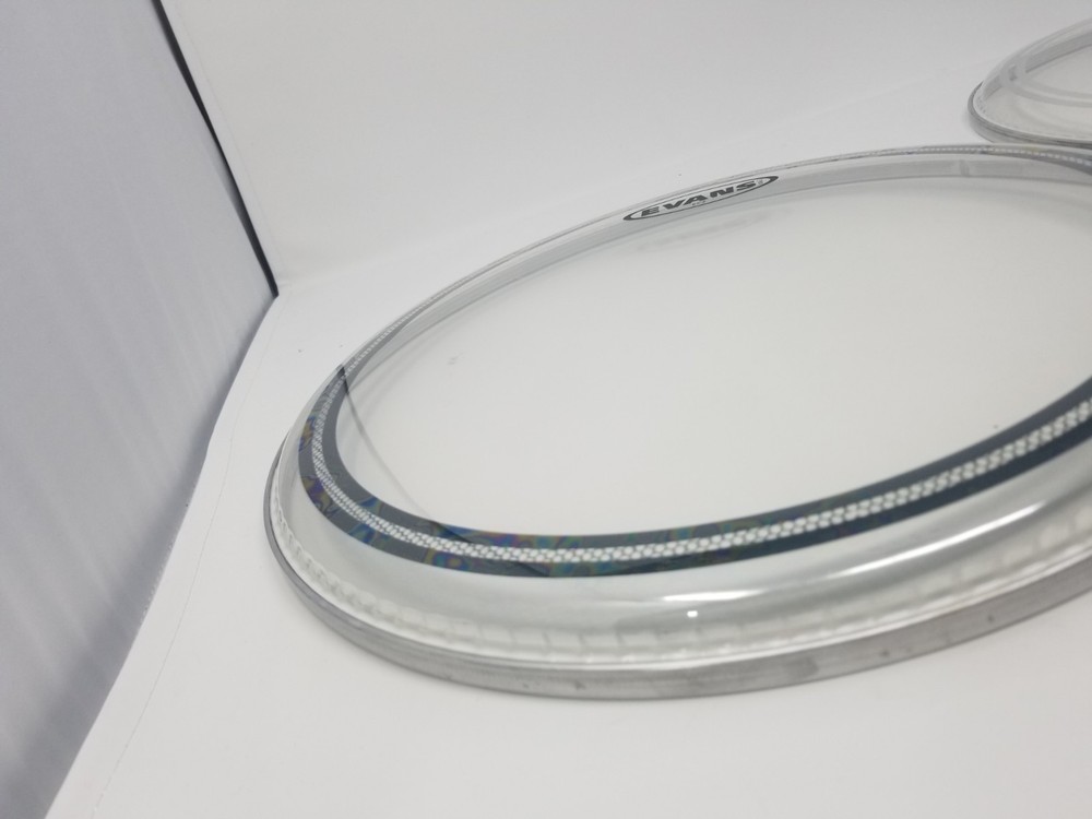 INCLUDES X2 - Evans EC2 Drumhead 14" Clear AND Evans EC Resonant Drumhead 14"
