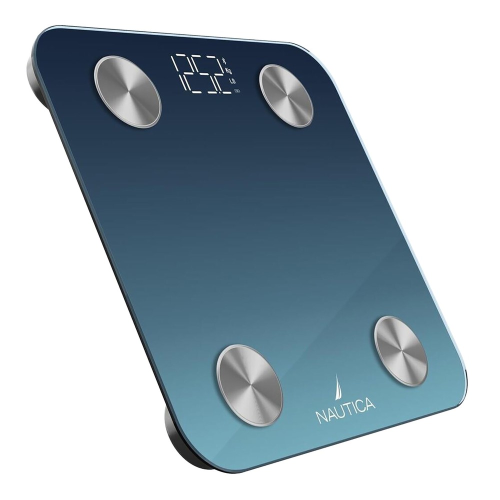 396-Lb Capacity Digital Bathroom Scale, Bluetooth, LED Display, BMI