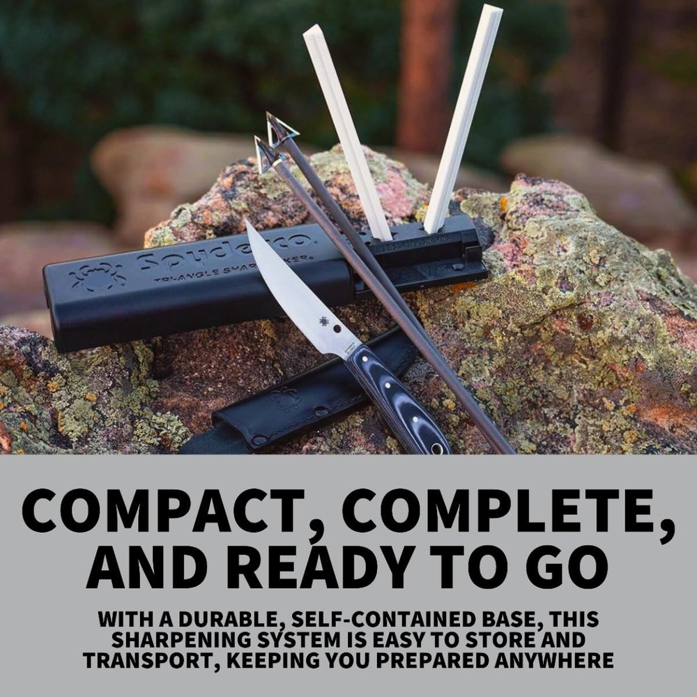 Black Knife Sharpener Complete Sharpening System with Two Grit Options