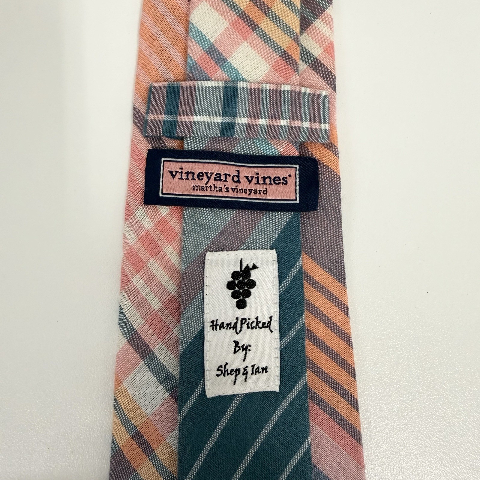 Vineyard Vines NEW Boy's Recent Tie Multicolor Plaid Cotton 2.75" (W) x 49" (L)