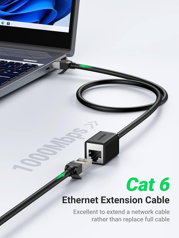 UGREEN Ethernet Extension Cable Cat6 LAN Extender Cat ['3FT']