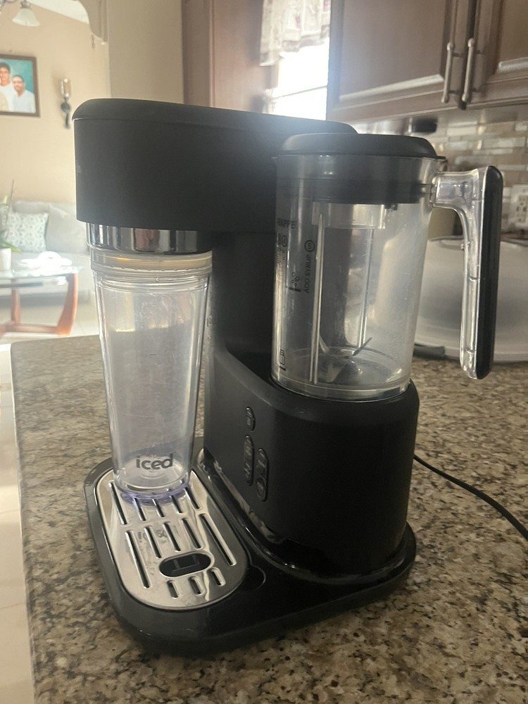 Mr. Coffee Frappe Maker Black Filter Machine for Iced Coffee with Blend Function