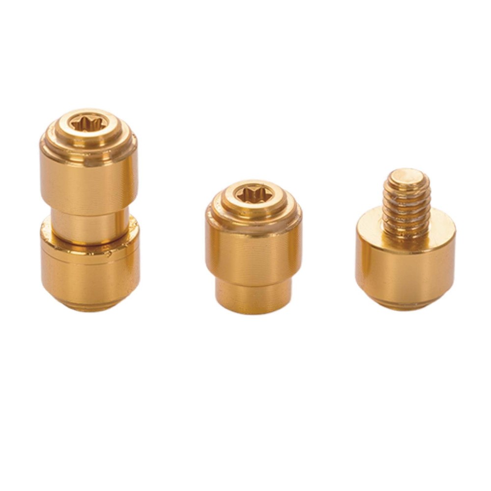 10-Pack Anodized Aluminum Thumb Studs Compatible with Benchmade Bugout gold