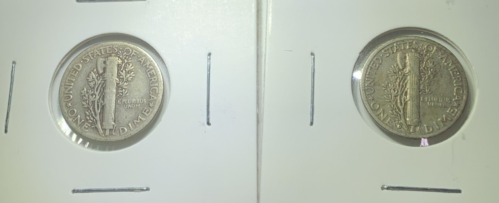 1943 & 1944-D Mercury Dime Toner