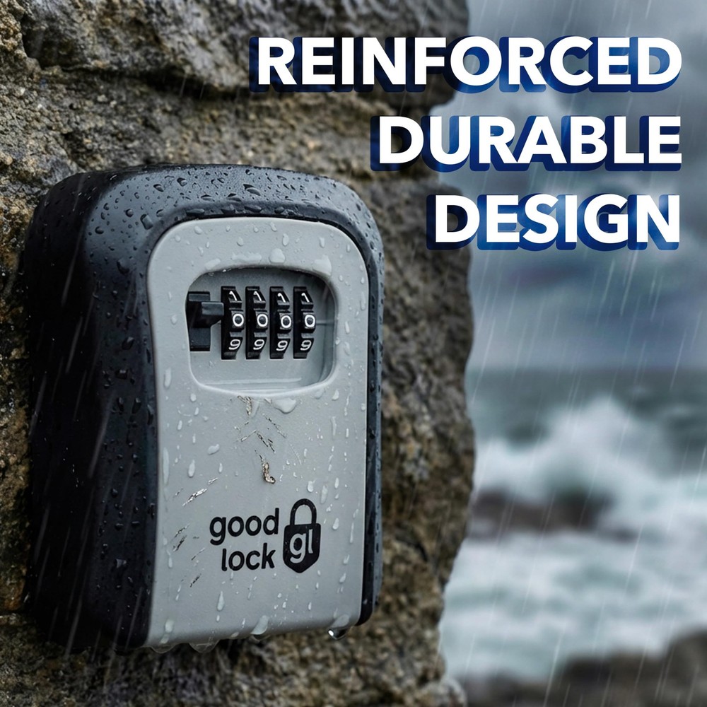 Good Lock Portable Key Storage - Lightweight & Durable Plastic Combination Lo...