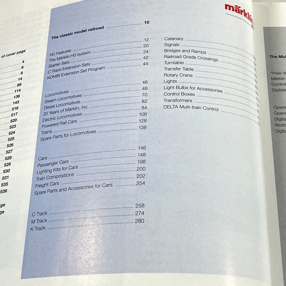 Marklin 2000 2001 Full Line Complete Program Product Catalog