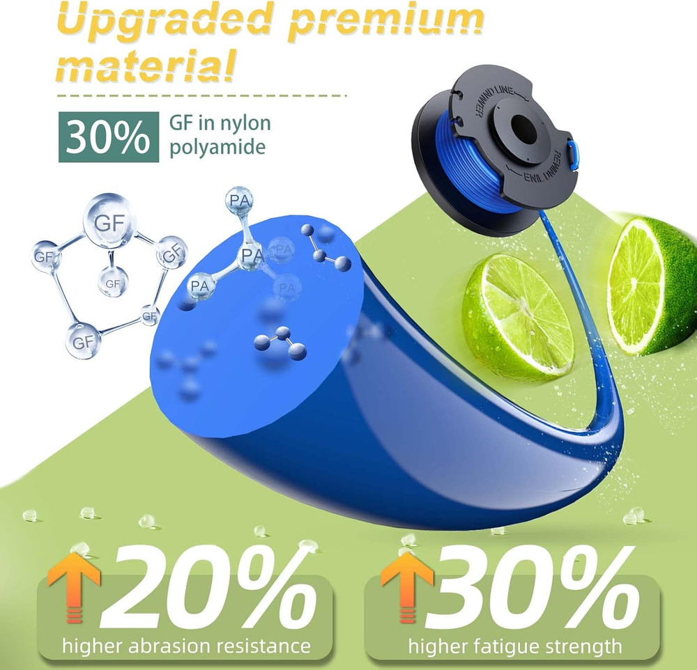 11 Pack Weed Wacker String Replacement Compatible with Ryobi One+ String Trimmer