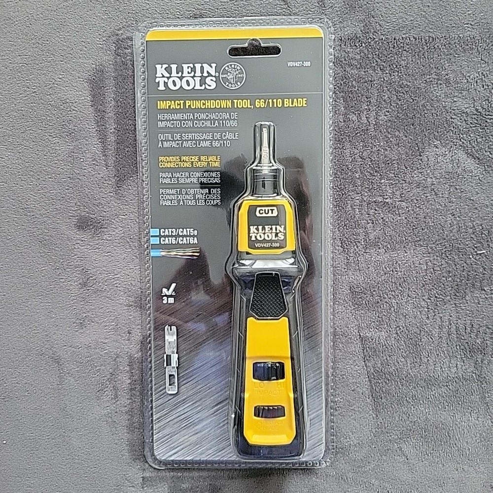 Klein Tools VDV427-300 Impact Punchdown Tool 66/110 Blade