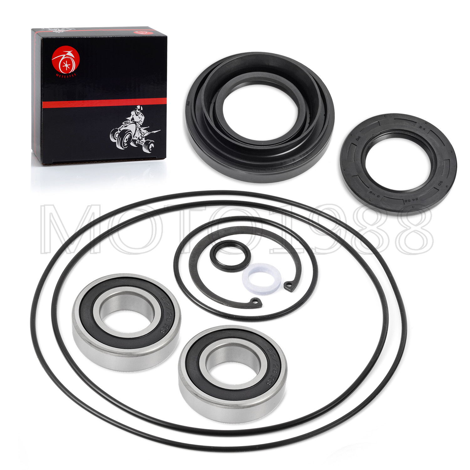 Rear Axle brake drum Wheel seal bearing kit for Honda Foreman 500 TRX500 05-13