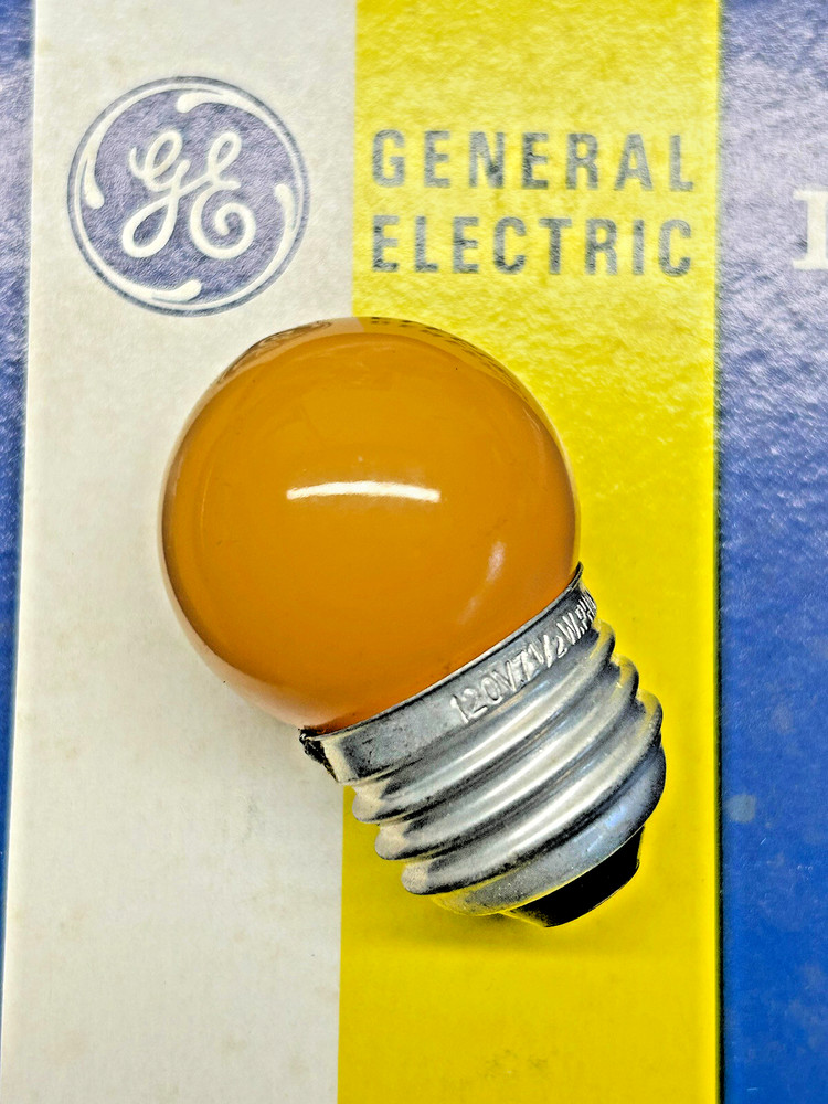 GE 7 1/2S/CO Orange Indicator Lamp, New