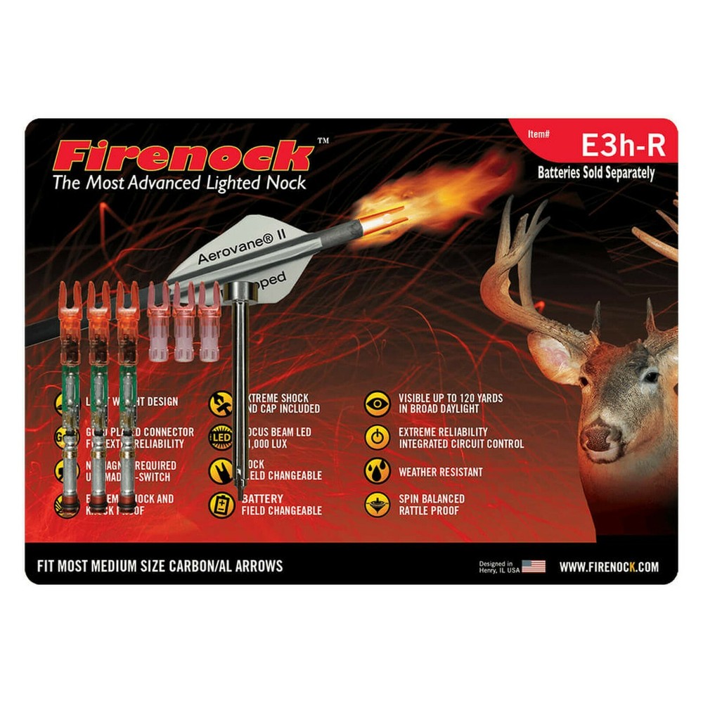 FIRENOCK Hunting lighted nock E E3h-R crossbow arrows (Standard package)