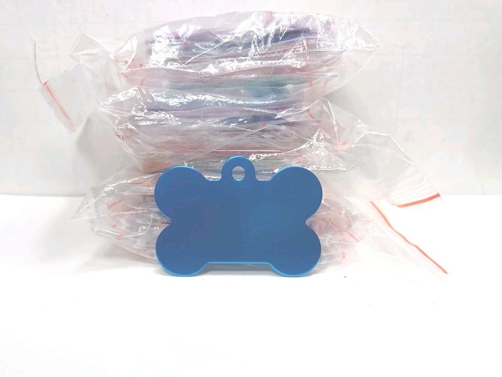 Blank Bone Shaped Dog Tags 40 Pieces