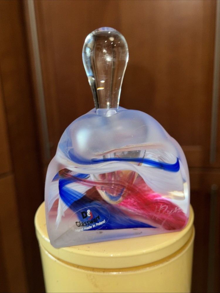 D&J Poland Perfume Bottle Signed
