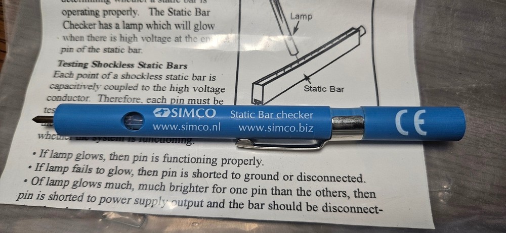 Simco Static Bar Tester (New)